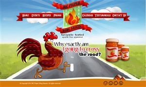 Web Design by Mayank Patel for MCPieper Wing Sauces LLC | Design: #402508