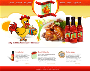 Web Design by ddesign for MCPieper Wing Sauces LLC | Design: #401638