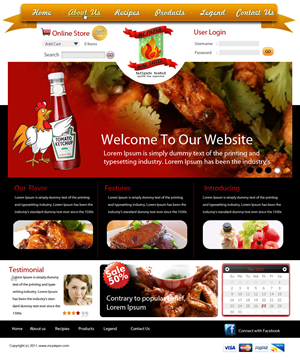 Web Design by pb for MCPieper Wing Sauces LLC | Design: #392801