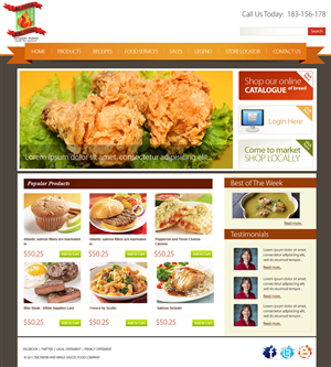 Web Design by pb for MCPieper Wing Sauces LLC | Design: #392805