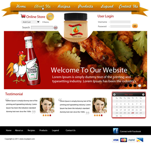 Web Design by pb for MCPieper Wing Sauces LLC | Design: #396450