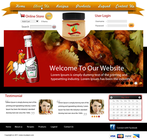 Web Design by pb for MCPieper Wing Sauces LLC | Design: #397309