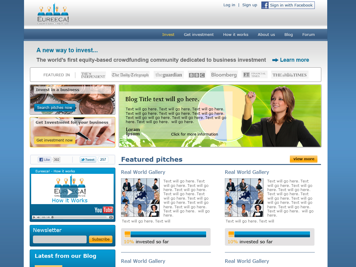 Web-Design von inspiredart für dieses Projekt | Design #392596