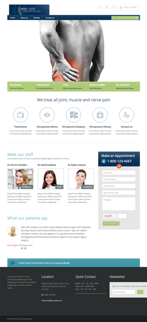 Diseño Web por Victor para Grey Lynn Chiropractic Group | Diseño #1921184