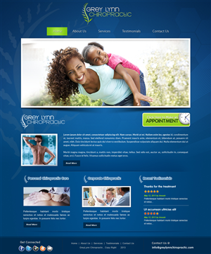 Web Design by webxvision for Grey Lynn Chiropractic Group | Design: #1950386
