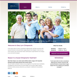 Web Design by EXPERT for Grey Lynn Chiropractic Group | Design: #1919537
