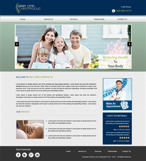 Web Design by Creative X Designs for Grey Lynn Chiropractic Group | Design: #1952431