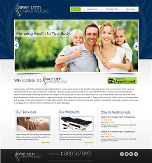 Web Design by Creative X Designs for Grey Lynn Chiropractic Group | Design: #1958443
