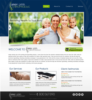 Web Design by Creative X Designs for Grey Lynn Chiropractic Group | Design: #1958458