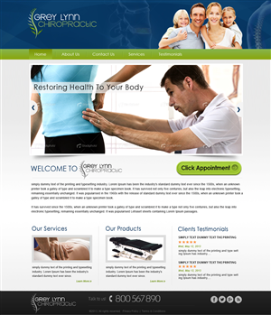 Web Design by Creative X Designs for Grey Lynn Chiropractic Group | Design: #1963568