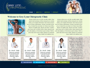 Web Design by marthagraphic for Grey Lynn Chiropractic Group | Design: #1956526