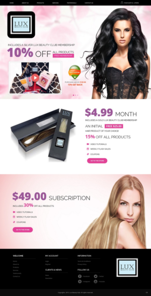 Web Design by pb for this project | Design: #7747732