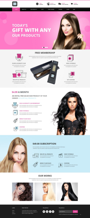 Web Design by pb for this project | Design: #7747733