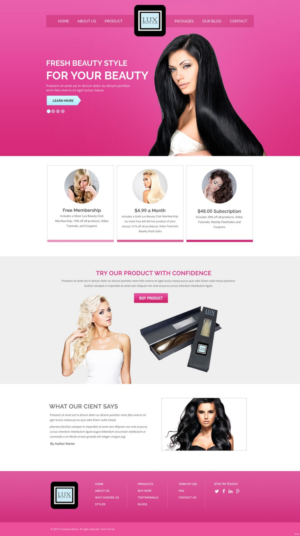 Web Design by pb for this project | Design: #7747741