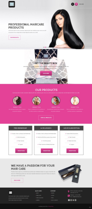 Web Design by pb for this project | Design: #7756627