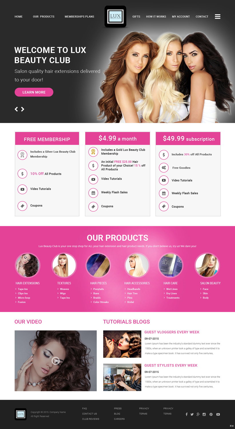 Web Design by pb for this project | Design #7892404