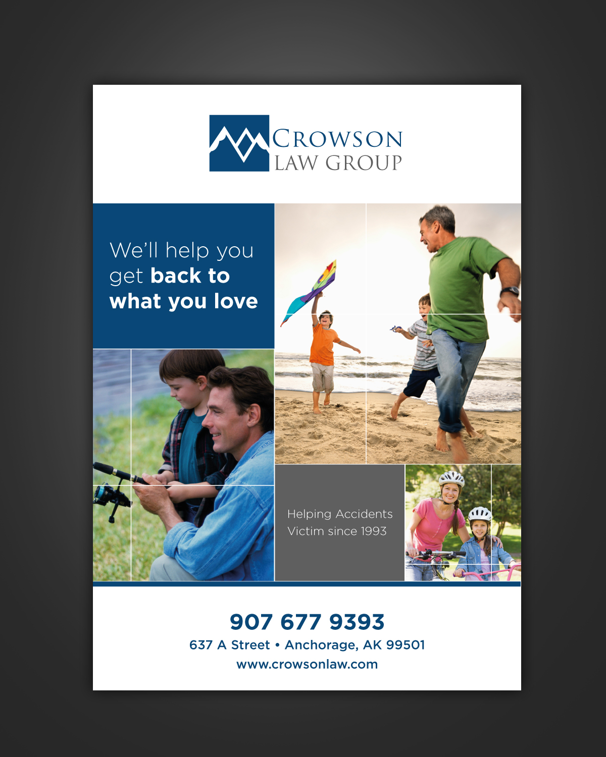 Brochure Design by pivotaldesign.biz for Crowson Law Group | Design #8414879