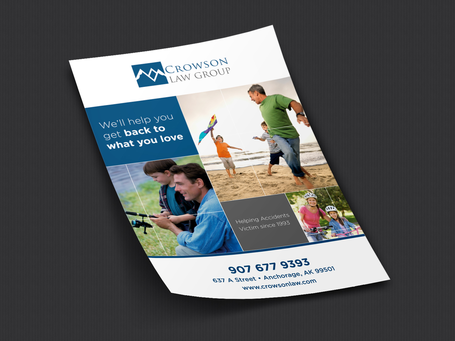 Diseño de Brochure por pivotaldesign.biz para Crowson Law Group | Diseño #8414880