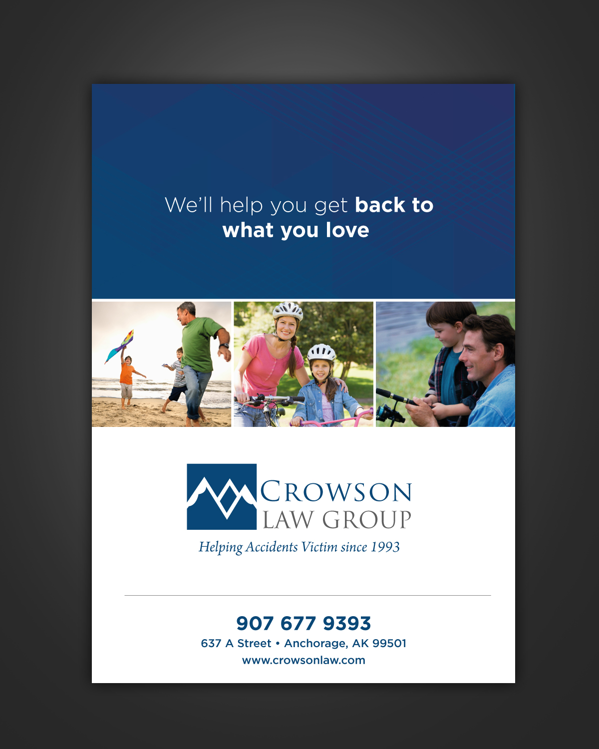 Brochure Design by pivotaldesign.biz for Crowson Law Group | Design #8414899