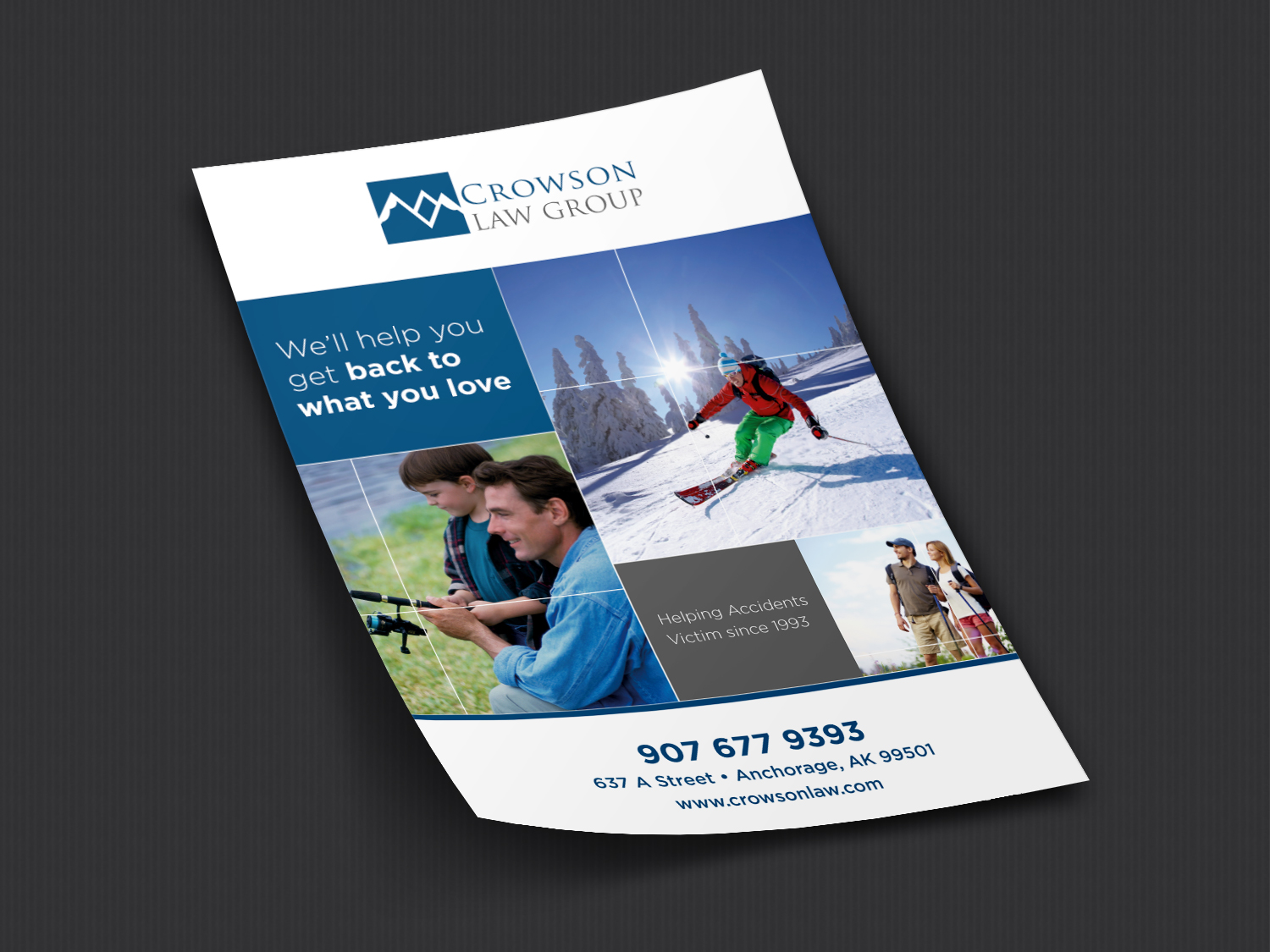 Brochure Design by pivotaldesign.biz for Crowson Law Group | Design #8423666