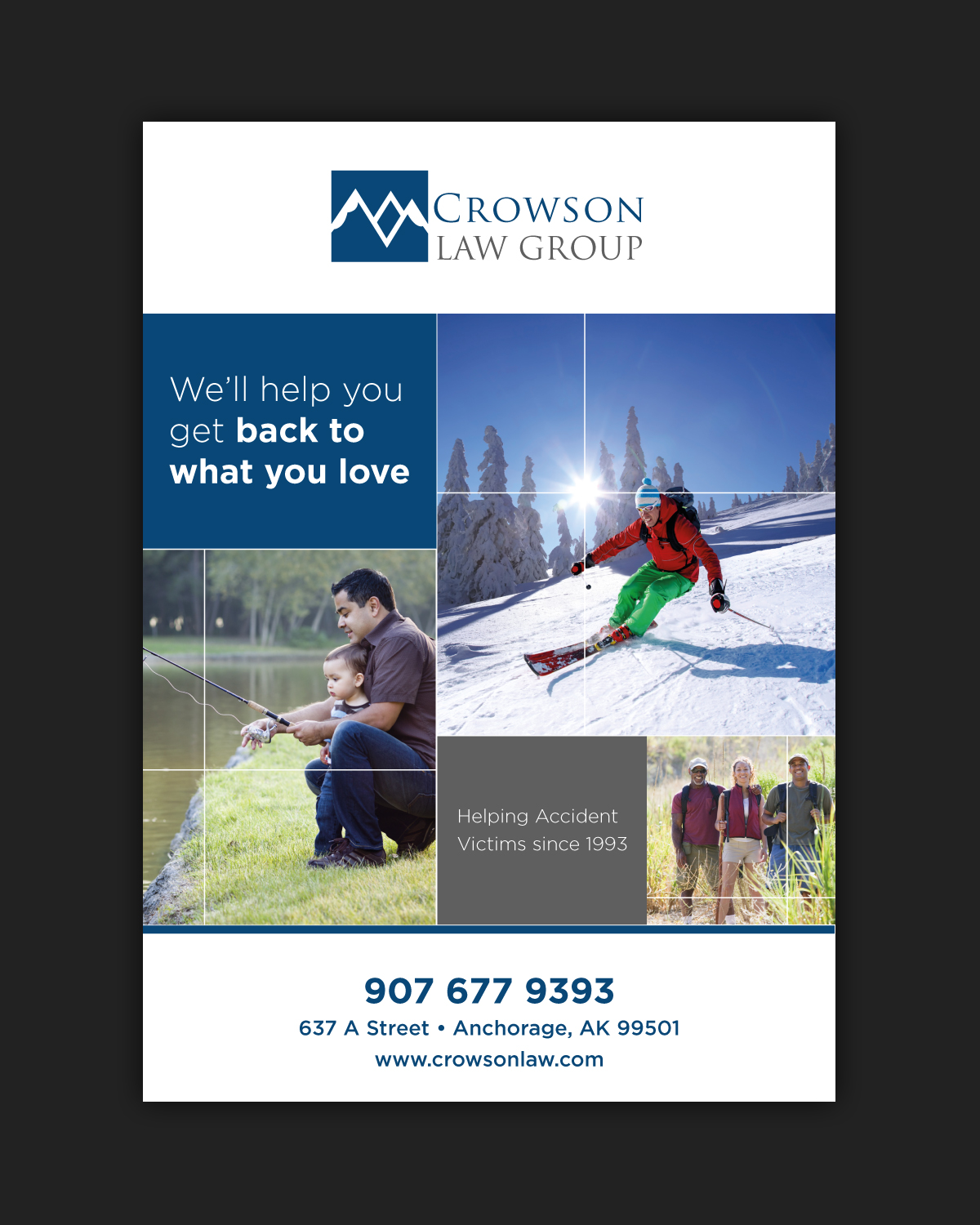 Brochure Design by pivotaldesign.biz for Crowson Law Group | Design #8447807