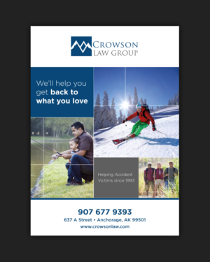 Design de Brochure par pivotaldesign.biz pour Crowson Law Group | Design : #8447807