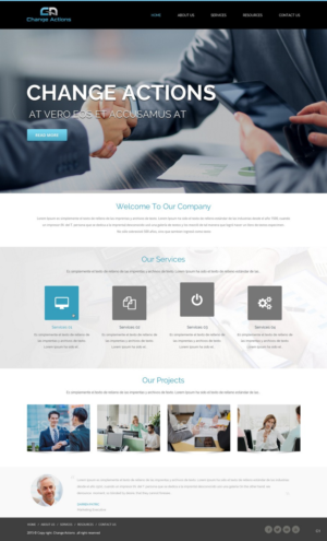 Web Design by pb for Change Actions Consulting | Design: #7898090