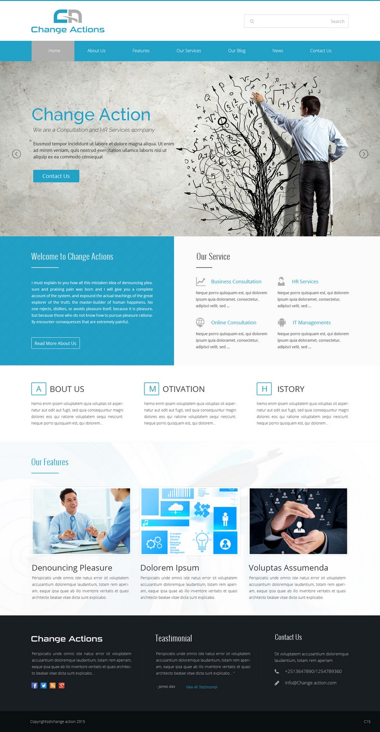 Web Design by pb for Change Actions Consulting | Design #7898094