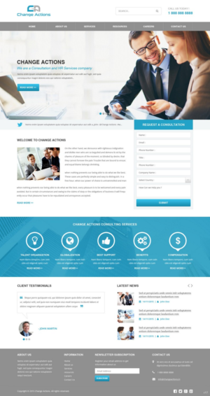 Web Design by pb for Change Actions Consulting | Design: #7898095