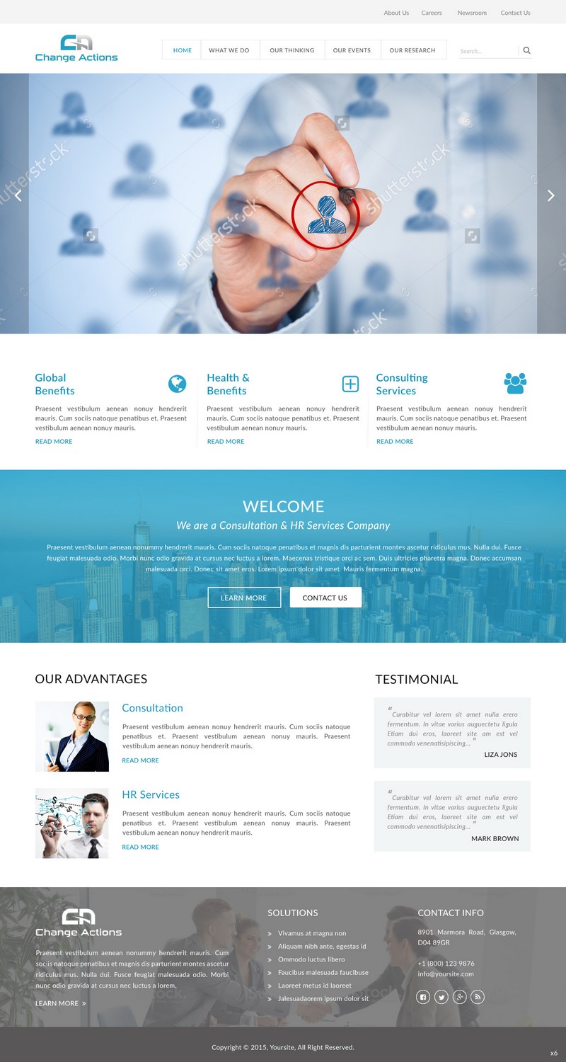 Web Design by pb for Change Actions Consulting | Design #7901517
