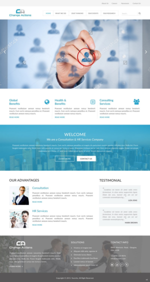 Web Design by pb for Change Actions Consulting | Design: #7901517