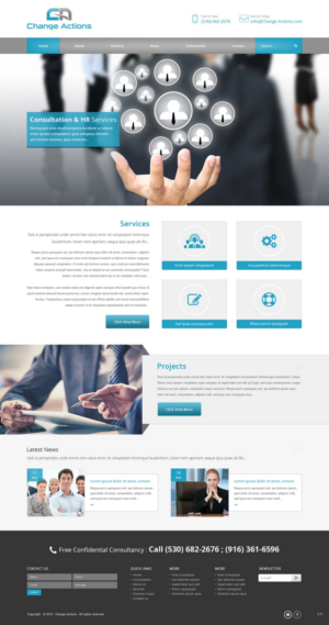 Web Design by pb for Change Actions Consulting | Design: #7920861