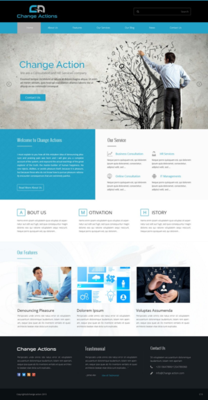 Web Design by pb for Change Actions Consulting | Design: #7920863
