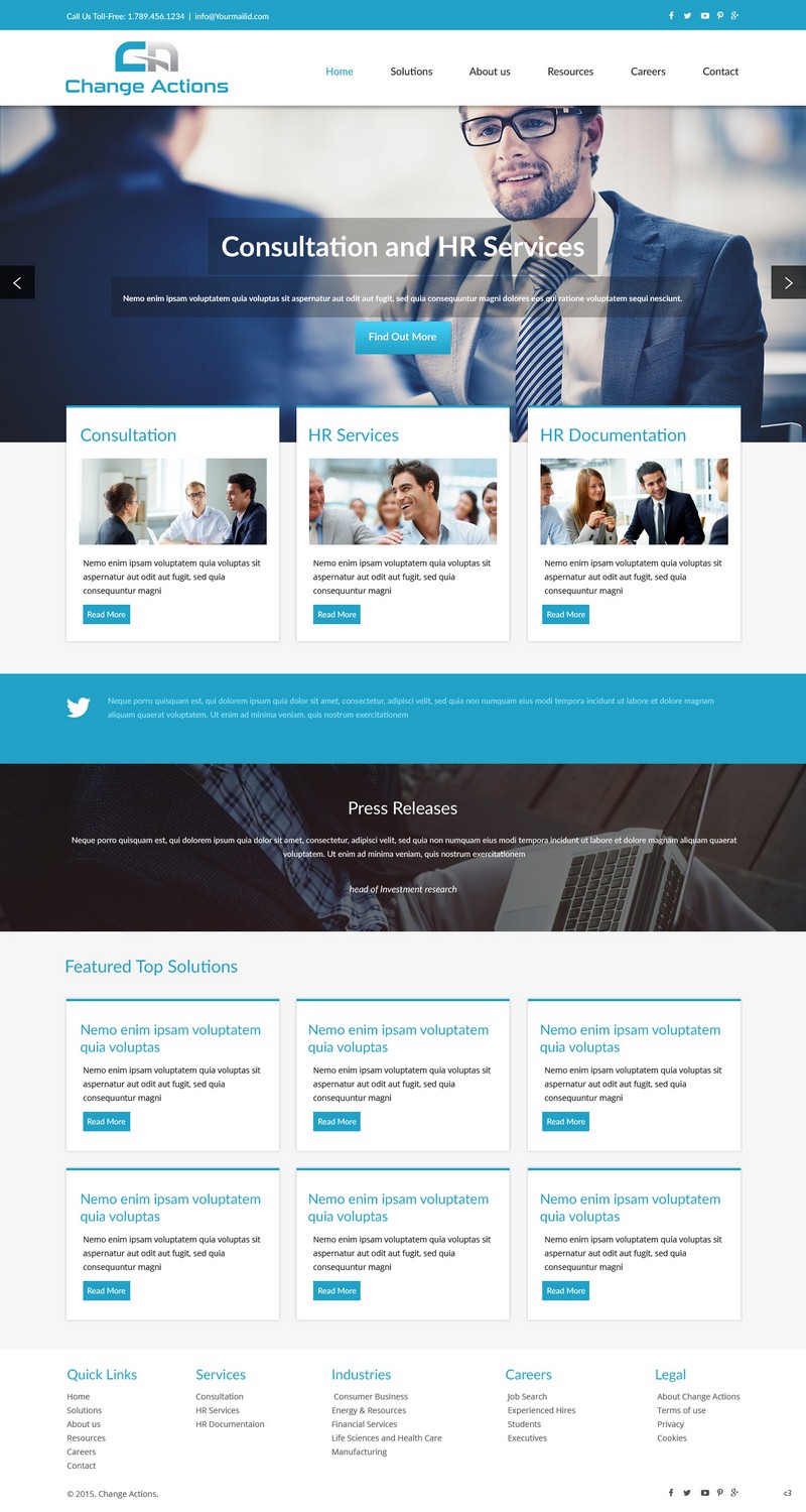 Web Design by pb for Change Actions Consulting | Design #7938747
