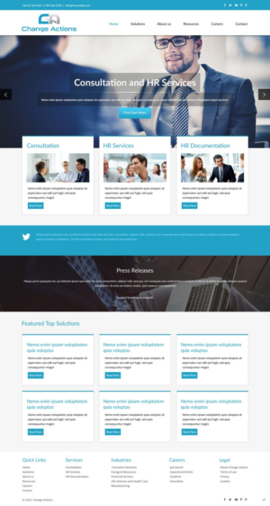 Web Design by pb for Change Actions Consulting | Design: #7938747