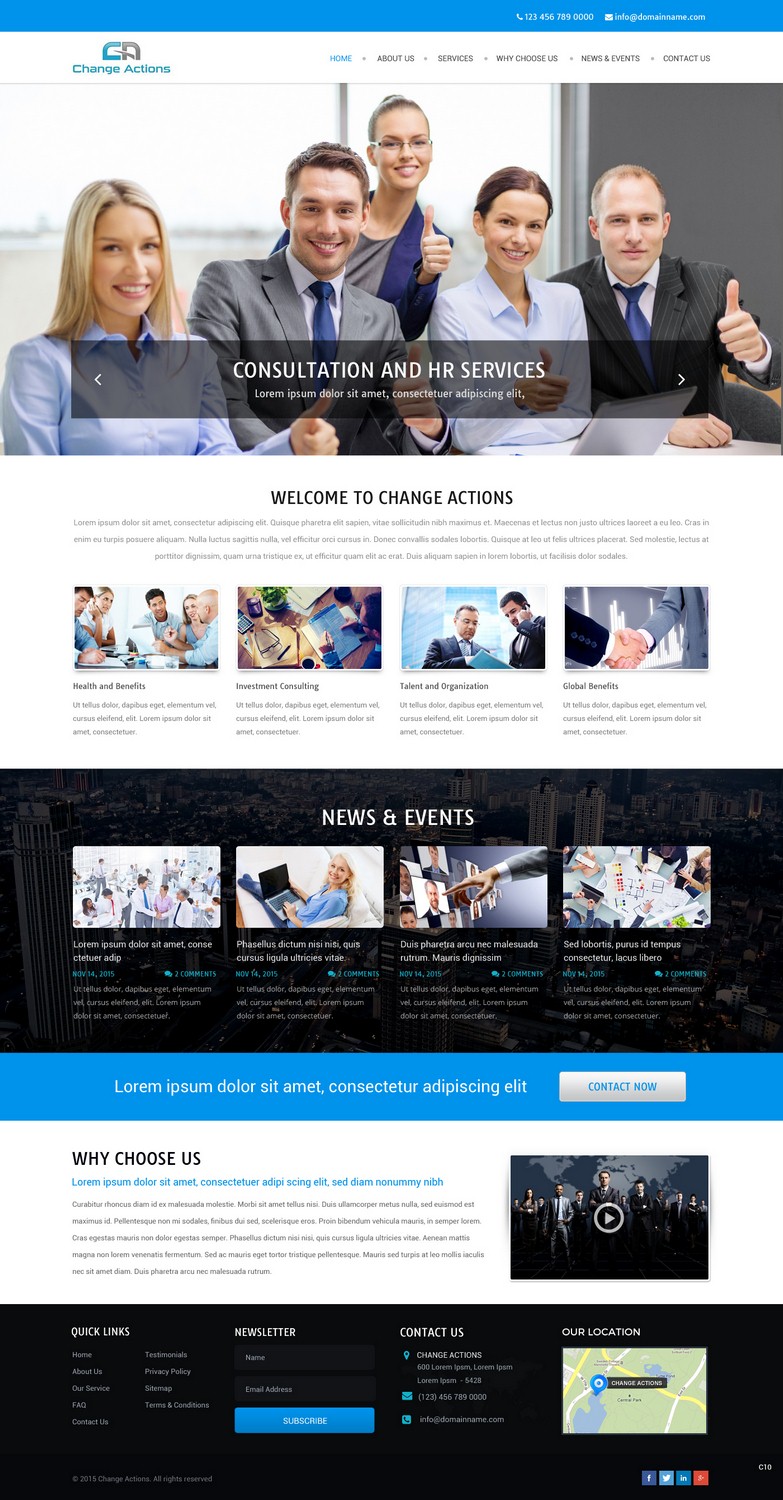 Web Design by pb for Change Actions Consulting | Design #7938748
