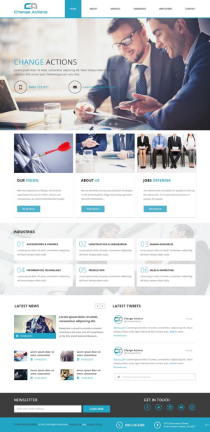 Web Design by pb for Change Actions Consulting | Design: #7938750