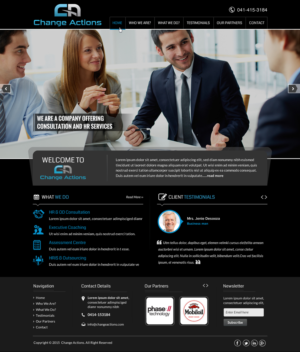 Web Design by Sbss for Change Actions Consulting | Design: #8154467