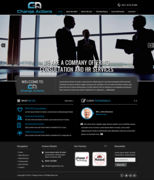 Web Design by Sbss for Change Actions Consulting | Design: #8154474