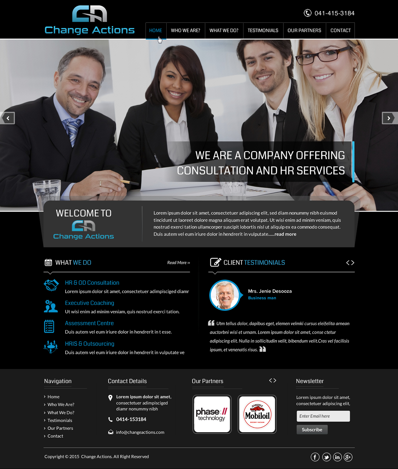 Web Design by Sbss for Change Actions Consulting | Design #8154475
