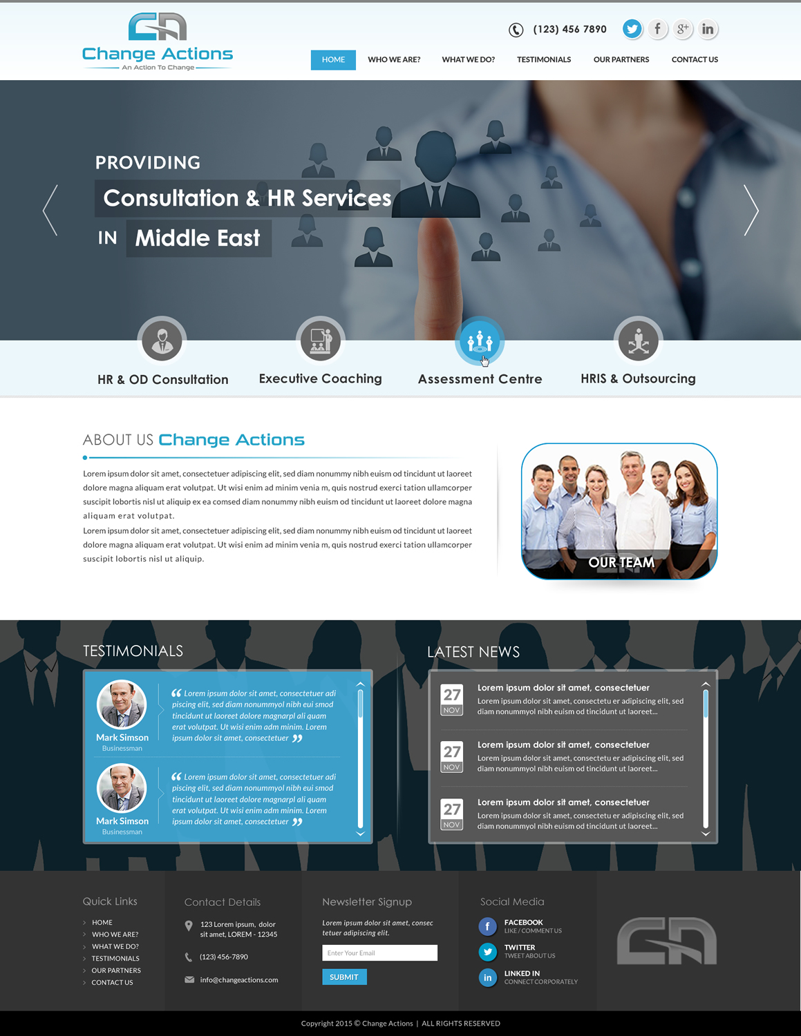 Web Design by Sbss for Change Actions Consulting | Design #8154477