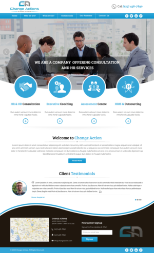 Web Design by Sbss for Change Actions Consulting | Design: #8154486
