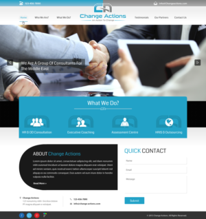 Web Design by Sbss for Change Actions Consulting | Design: #8155924