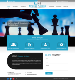 Web Design by Sbss for Change Actions Consulting | Design: #8156076