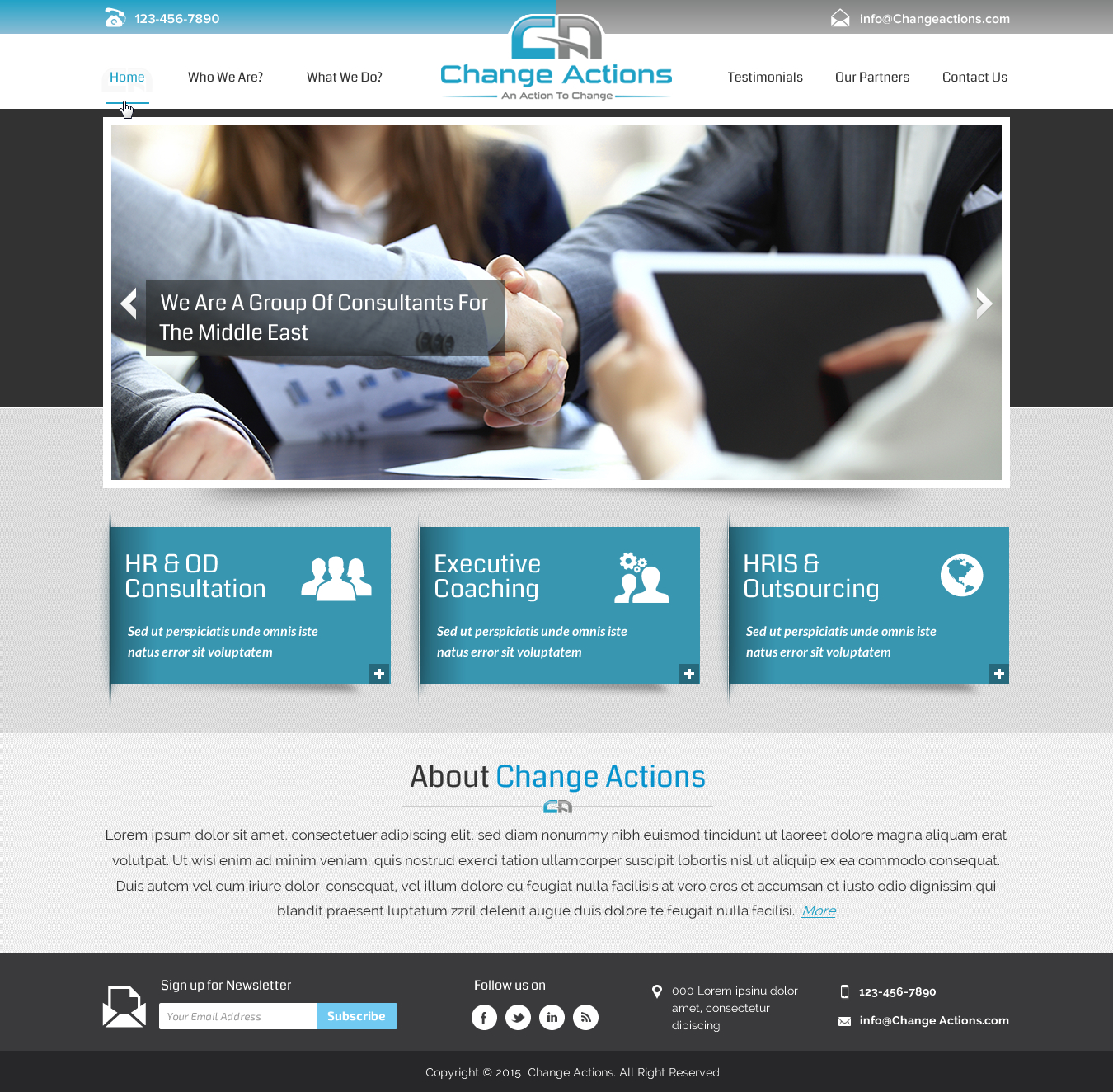 Web Design by Sbss for Change Actions Consulting | Design #8156077