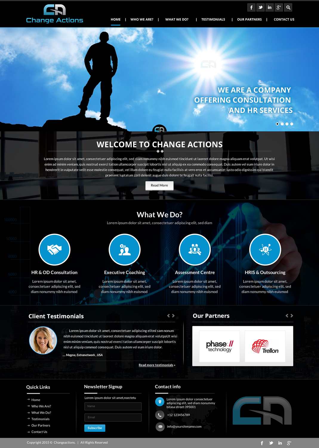 Web Design by Sbss for Change Actions Consulting | Design #8393776