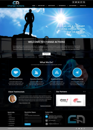 Web Design by Sbss for Change Actions Consulting | Design: #8393776