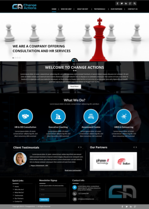 Web Design by Sbss for Change Actions Consulting | Design: #8393777
