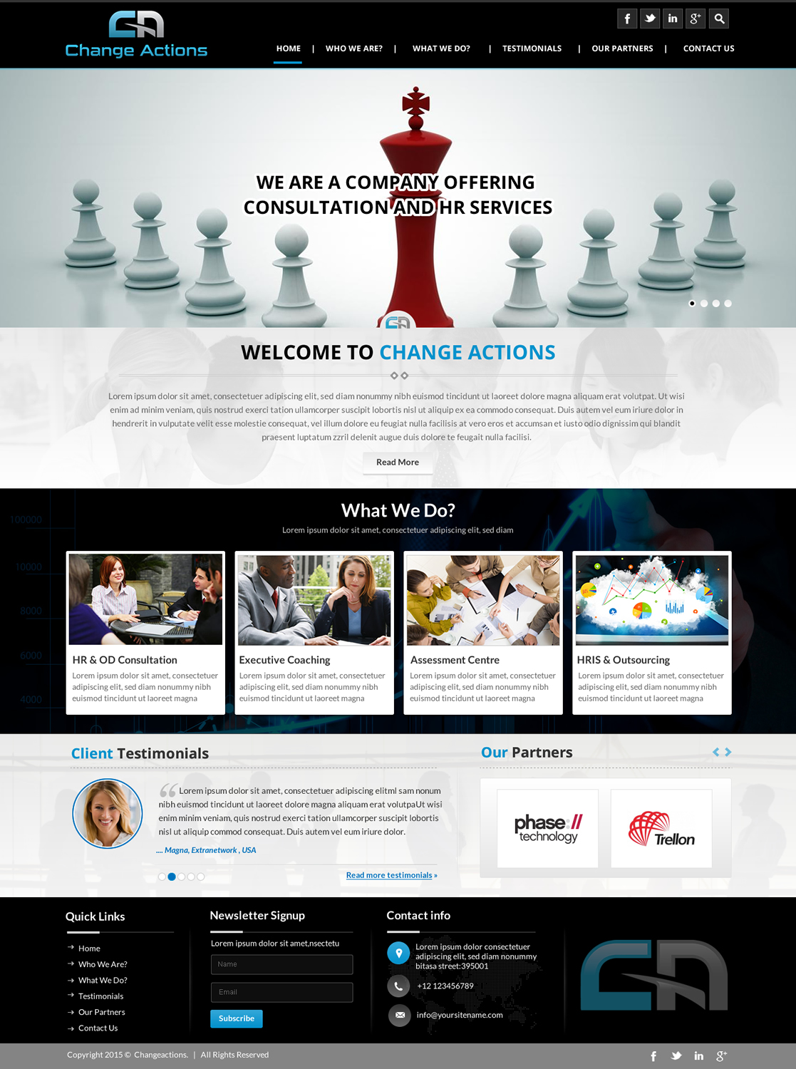 Web Design by Sbss for Change Actions Consulting | Design #8393778