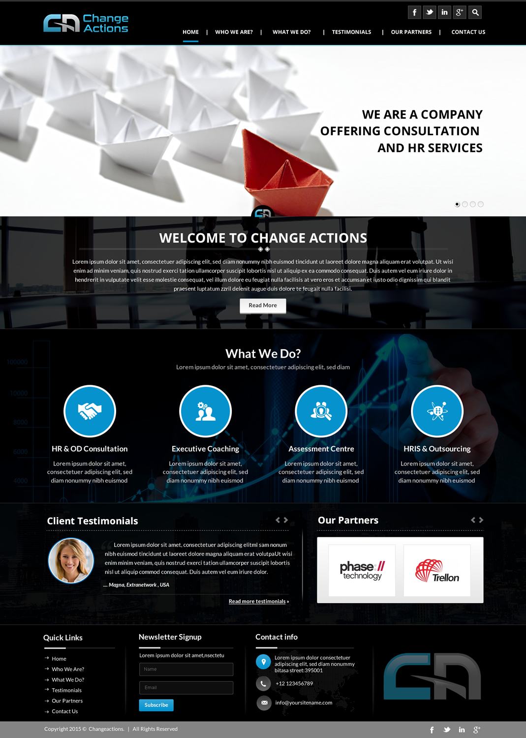 Web Design by Sbss for Change Actions Consulting | Design #8393779